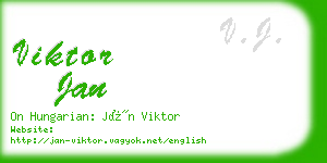 viktor jan business card